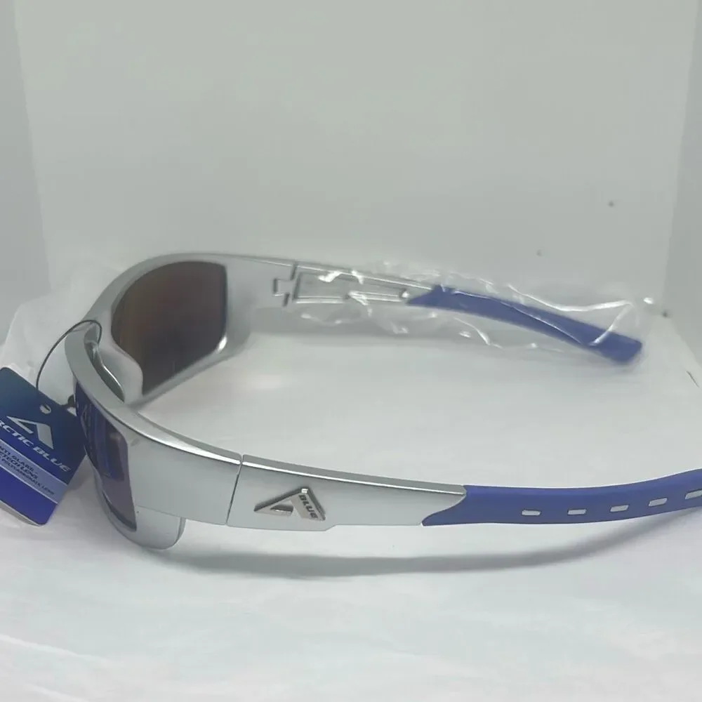 Arctic Blue Wraparound Sports Sunglasses – UV Protection